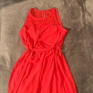 coral dress